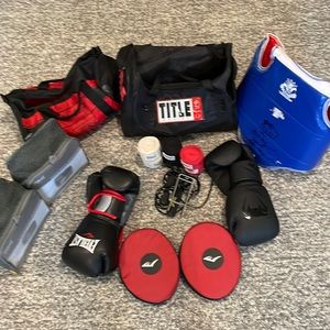 Boxing equipment.